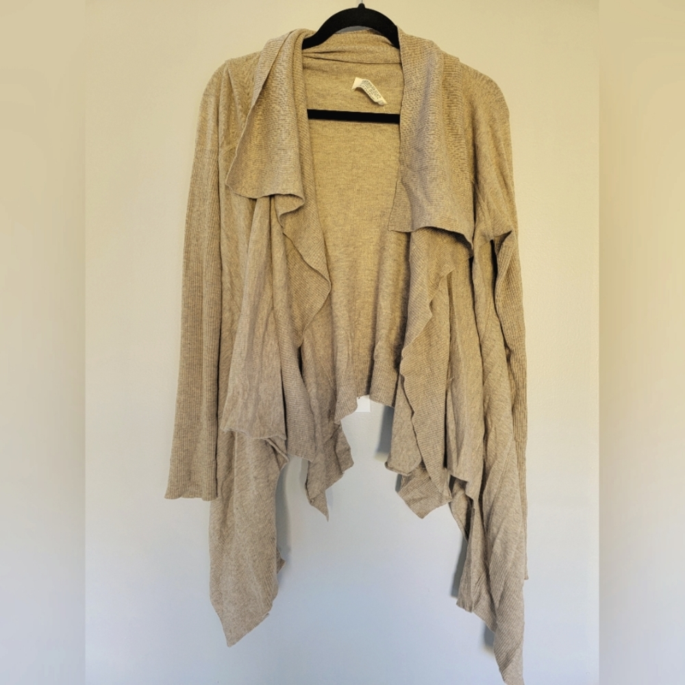 ALL SAINTS Oatmeal brown fluttering sweater - size M